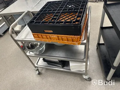 Rostfri serveringsvagn