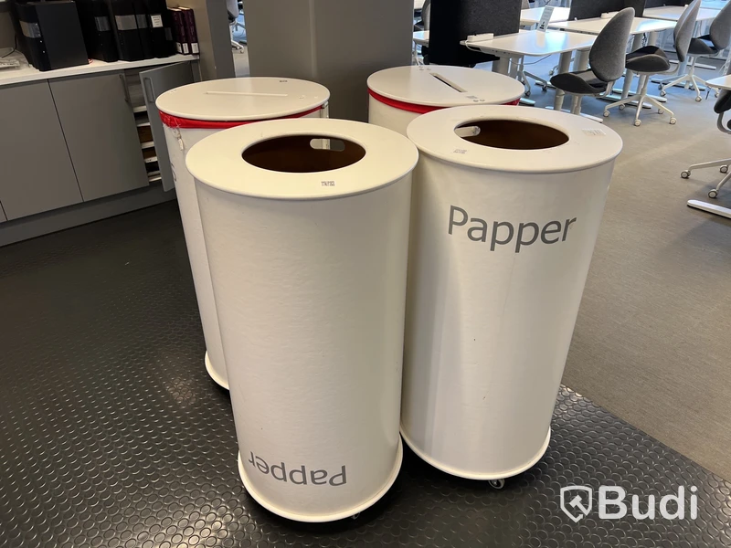 4 st. Sekretess/papperskärl