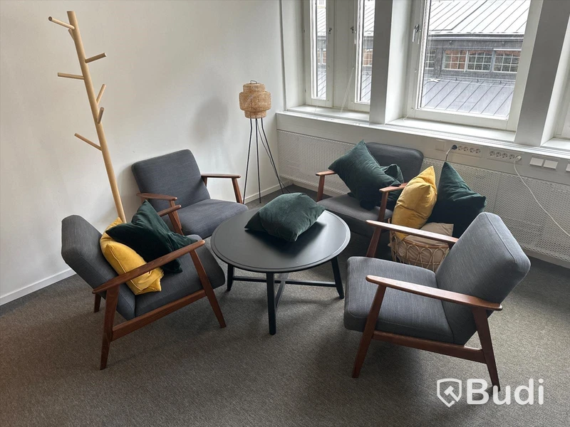 Grupp med loungemöbler