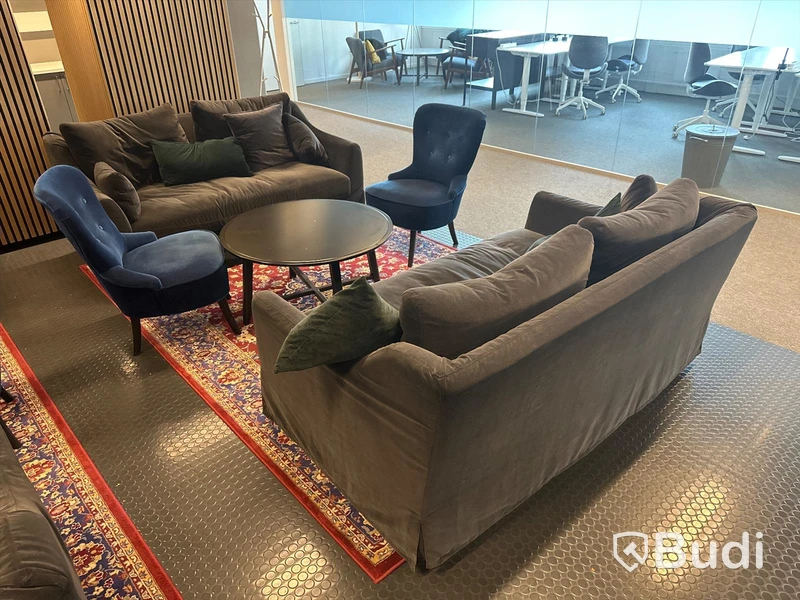 Grupp med loungemöbler