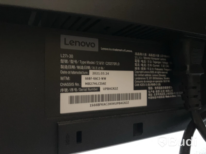 Datorskärm med väggfäste, Lenovo
