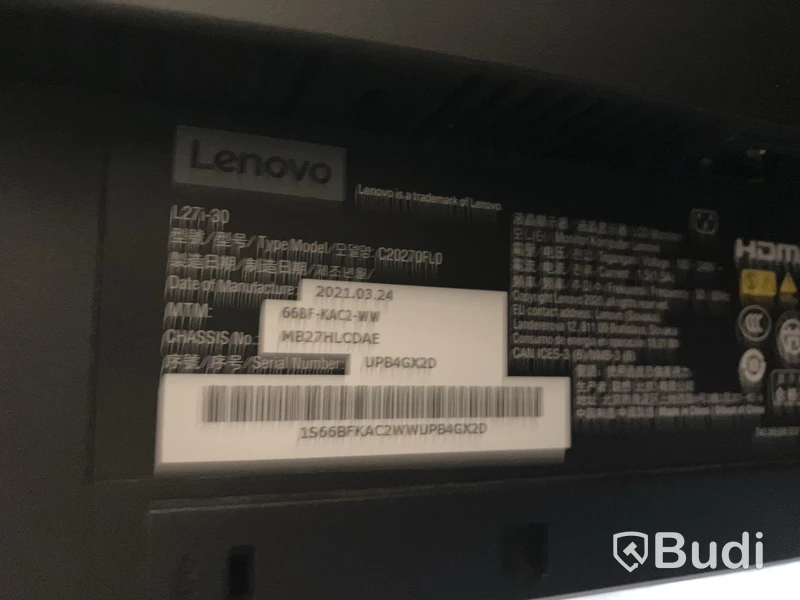 Datorskärm med väggfäste, Lenovo