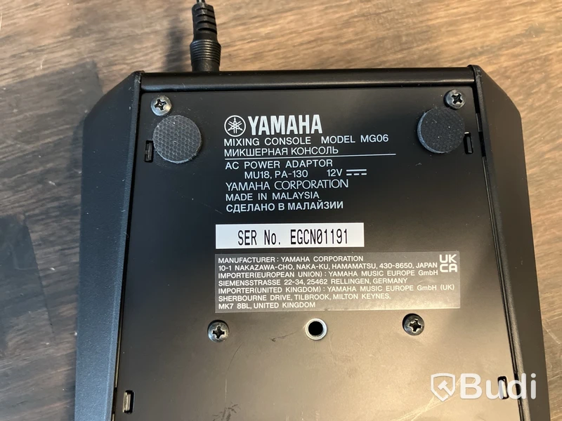 Mixerbord, Yamaha MG06