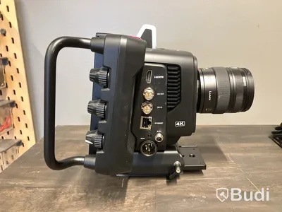 Videokamera och lins, Blackmagicdesign och Lumix G