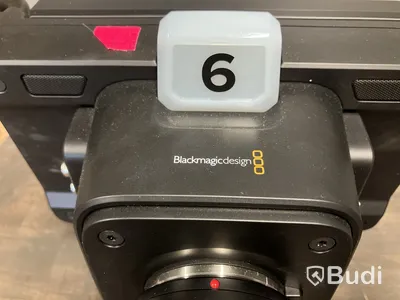 Videokamera och lins, Blackmagicdesign och Lumix G