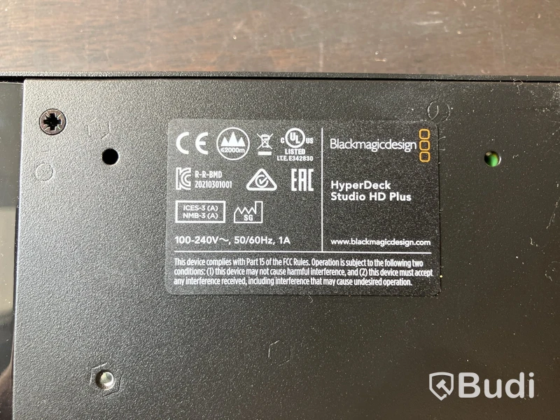 HyperDeck Studio HD Plus, Blackmagicdesign