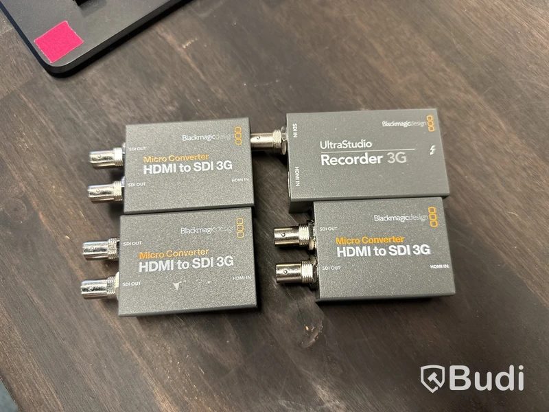3 st. Micro converter och 1 st. recorder, Blackmagic design