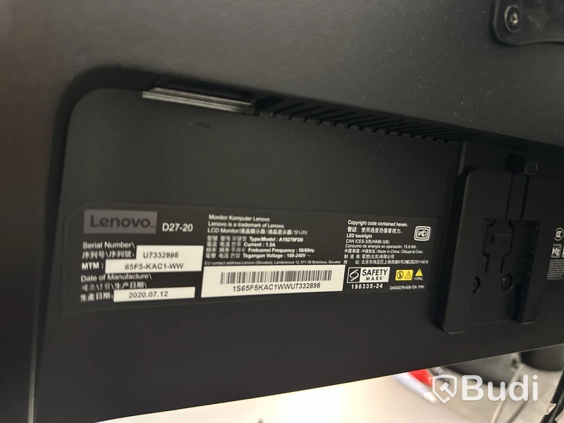 Skärm Lenovo 27 tum