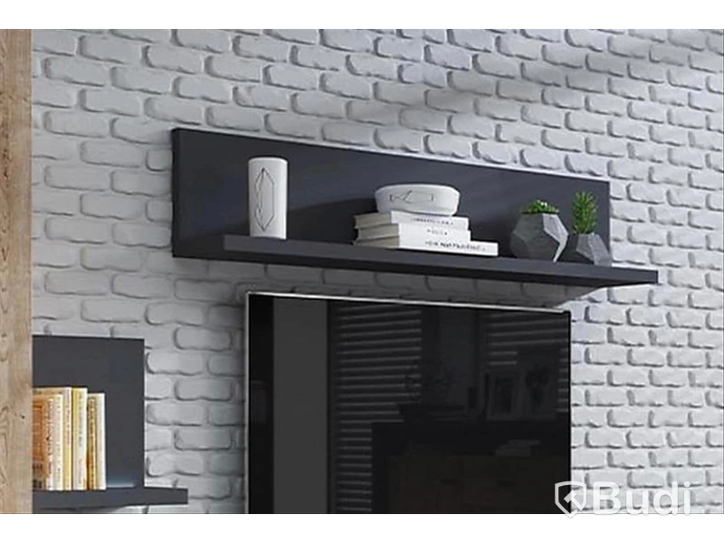 Hylla Bota, svart 150x24x32 cm