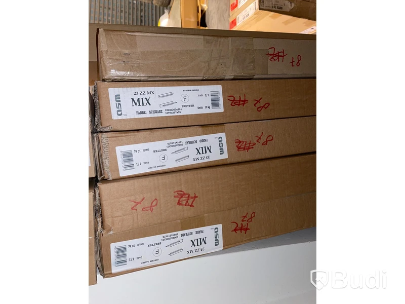 5 paket hyllplan Gallino, svart
