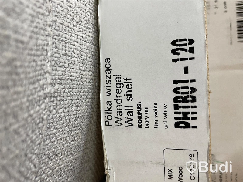 4st Vägghyllor Phantom 100 vit Nypris 690 kr/st