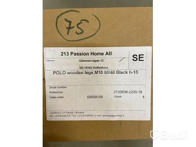 4st Polo träben, svart h-15