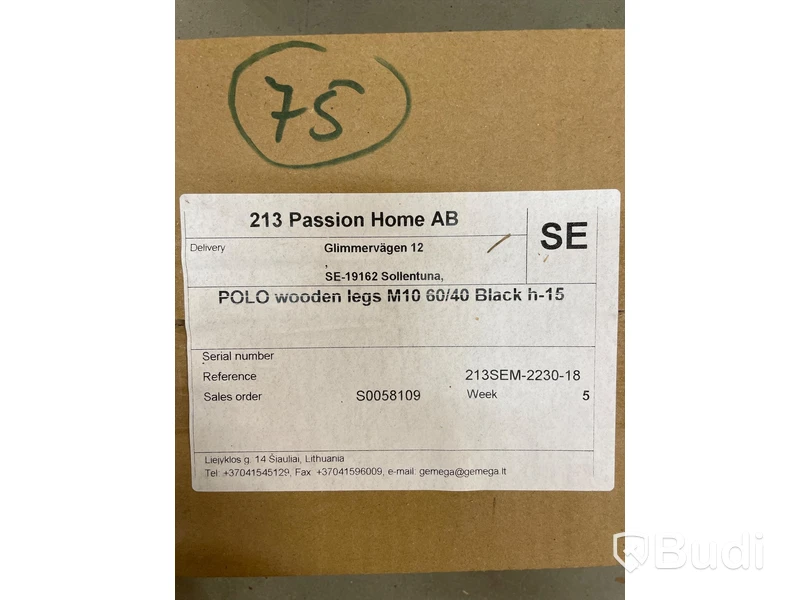 4st Polo träben, svart h-15