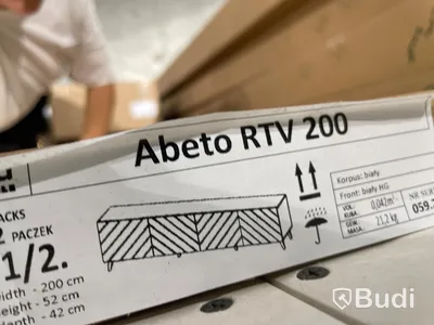 TV-bänk 200 Abeto vit, 200x52x41 cm Nypris: 4990 kr
