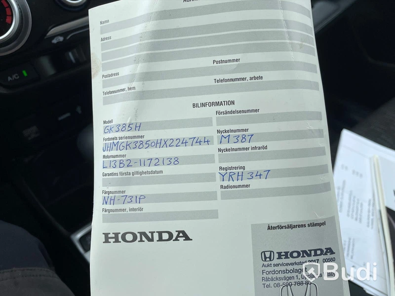 Personbil Honda Jazz Jazz 1.3 102hk - 2017