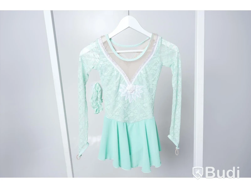 Konståkningsdräkt - Elite Xpression Mint Green (Storlek 12-14). Nypris: 1205kr