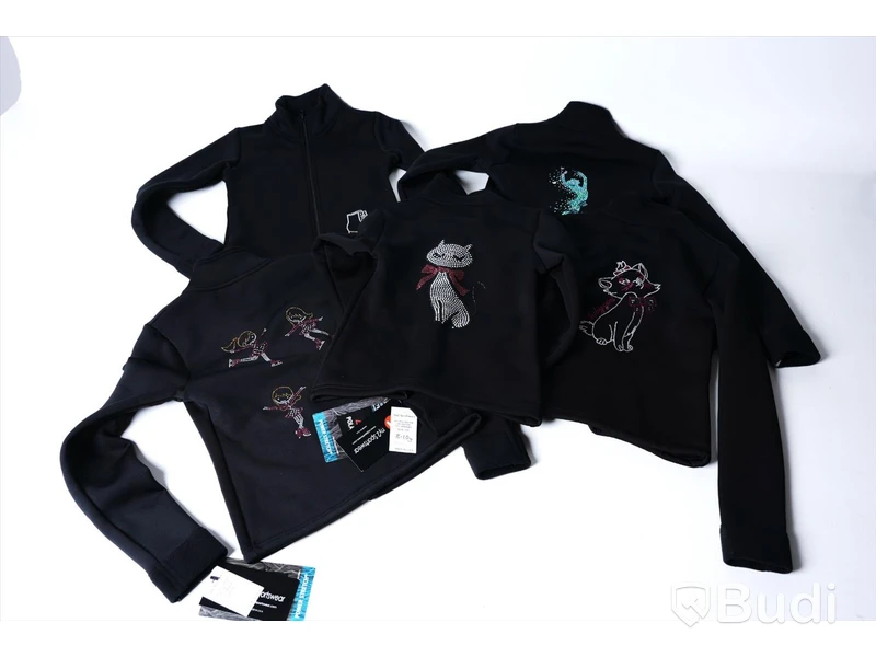5st Träningsjackor strl 140 Polartech Power Stretch Sportwear. ( 8-10år)