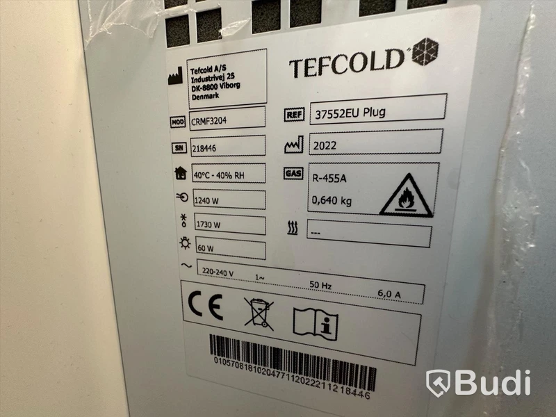 Frysrum Tefcold CRMF3204, CRP1723 -2022