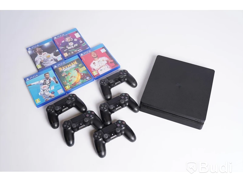 Playstation 4 Slim 500GB (CUH-2116A) inkl. handkontroller & spel