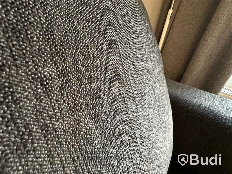 Soffa Möbelform 2-sits, grått tyg, bredd 150 cm
