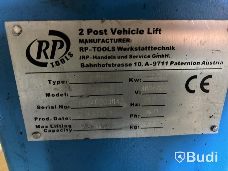 Tvåpelarlyft RP-6213B , 3200 kg -2022