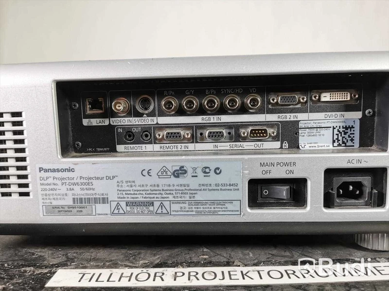 Projektor Panasonic PT-DW6300ES