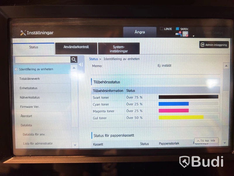 Skrivare / scanner / kopiator Sharp MX-C304W.    Avtal - A10314094