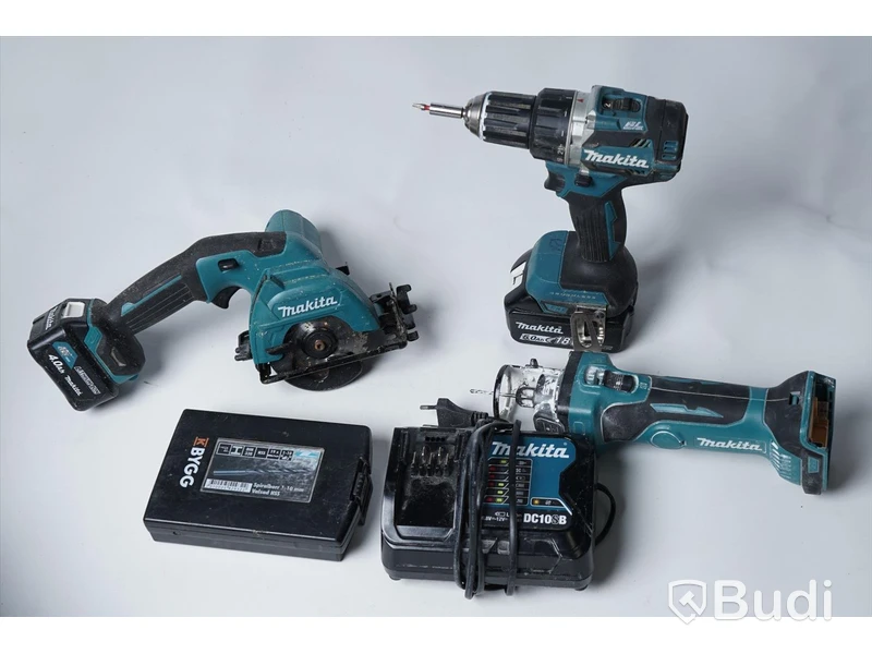Makita verktyg - Cirkelsåg, Skruvdragare, Multiverktyg, Batteriladdare