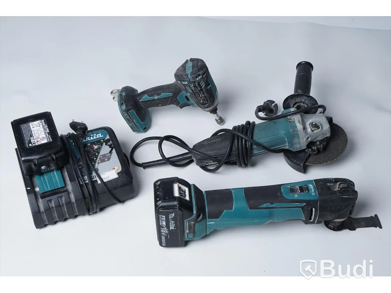 Makita verktyg - Slagskruvdragare, Vinkelslip, Multiverktyg, Batteriladdare