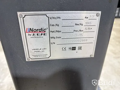 Tvåpelarlyft Nordic 5000 kg