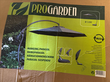 Nytt, Parasoll med parasoll fot 300 cm 