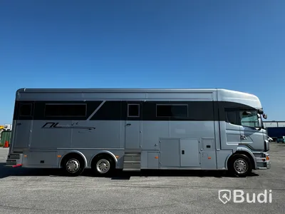Racebuss Scania R360 6X2-4 -2013 | Garage | Tält