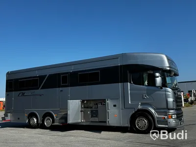 Racebuss Scania R360 6X2-4 -2013 | Garage | Tält