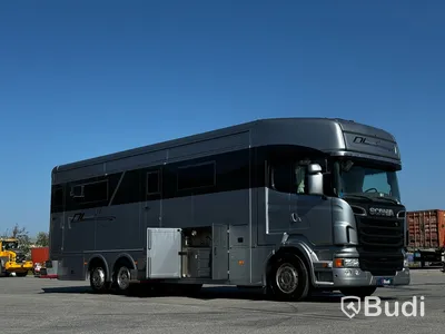 Racebuss Scania R360 6X2-4 -2013 | Garage | Tält