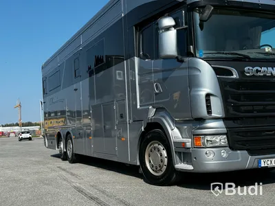 Racebuss Scania R360 6X2-4 -2013 | Garage | Tält