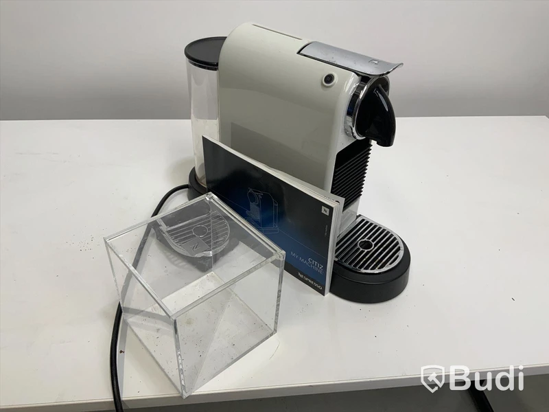 Nespresso kapselmaskin Citiz ink kapselbehållare i plexiglas. Modell D112