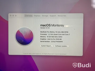 Dator Apple MacBook Pro (mitten 2015)