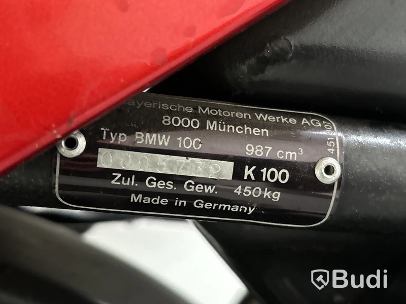 Veteranmotorcykel BMW K 100 | 1984