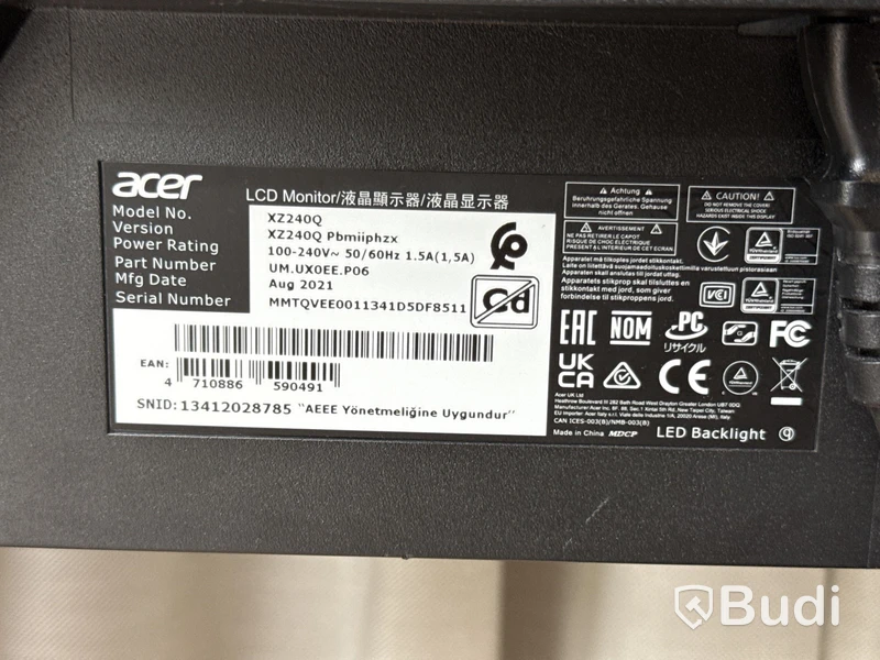 2 st bildskärmar MSI & Acer