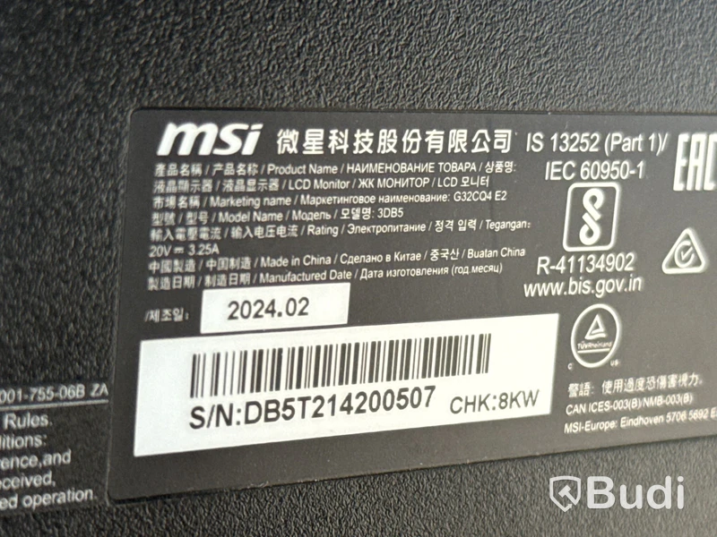 2 st bildskärmar MSI & Acer