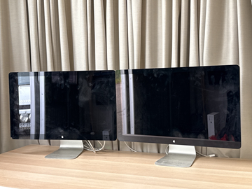 2 st Apple 27-tums Thunderbolt Display