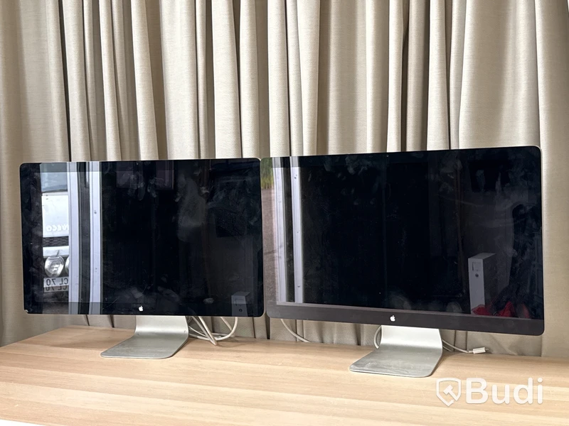 2 st Apple 27-tums Thunderbolt Display