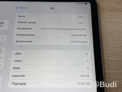 Apple iPad Pro 11 tum (gen 4) | 128 GB