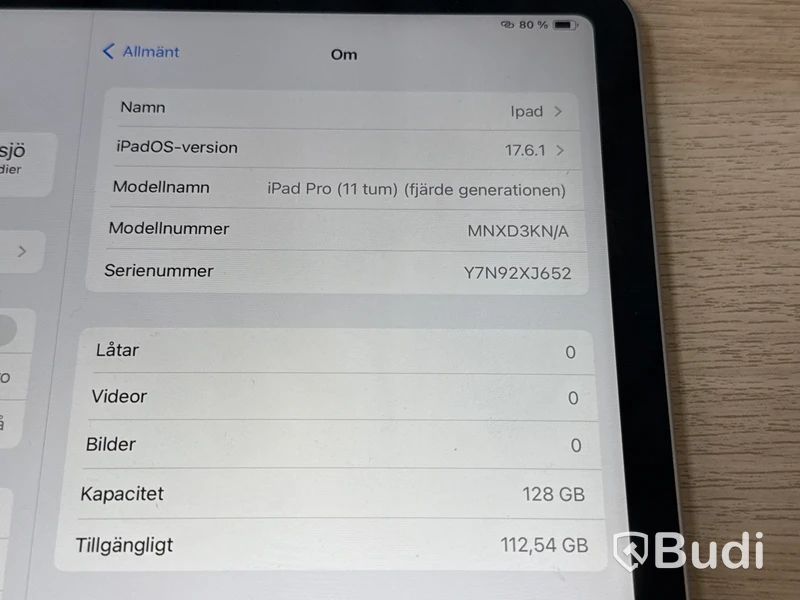 Apple iPad Pro 11 tum (gen 4) | 128 GB