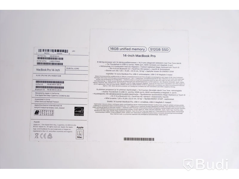 Macbook Pro 14 tum 2019, 512 GB SSD, core 8, 16 GB RAM