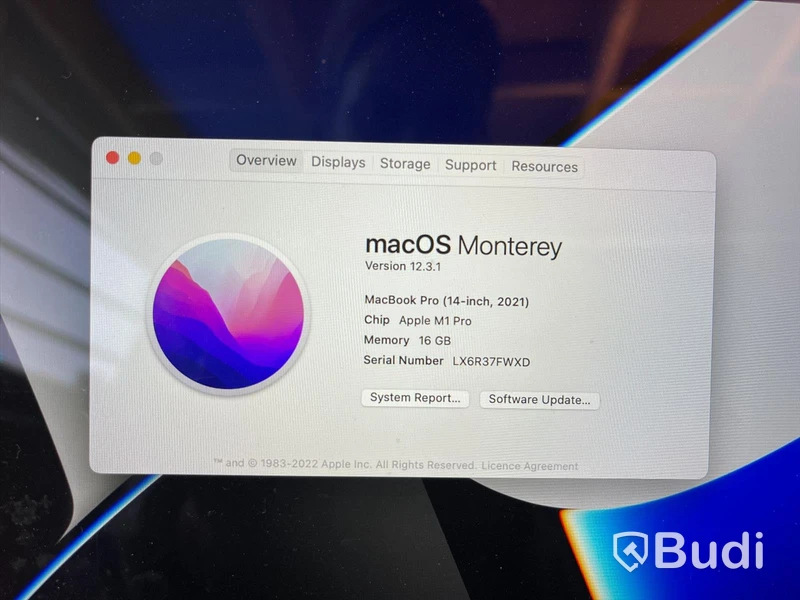 Macbook Pro 14 tum 2019, 512 GB SSD, core 8, 16 GB RAM