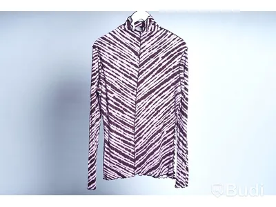Turtleneck Tröja - Proenza Schouler , Diagonal Tie Dye Jersey Turtleneck - storlek L (nypris 4100 kr)