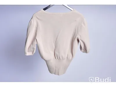 Stickad Kofta - Gestuz Mattheagz SS Rib Cardigan Beige - Strl XS (Nypris ca 1500 kr)