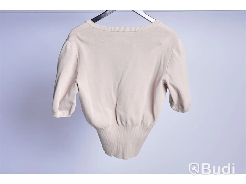 Stickad Kofta - Gestuz Mattheagz SS Rib Cardigan Beige - Strl XS (Nypris ca 1500 kr)