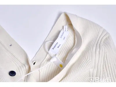 Stickad Kofta - Proenza Schouler White Label Cotton Cashmere Rib Knit Cardigan - Strl XS (Nypris ca 3000 kr)